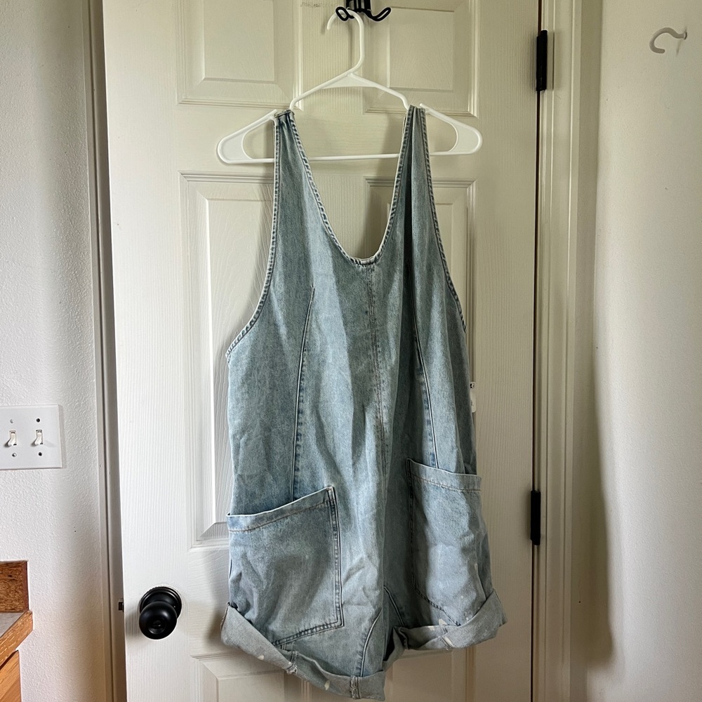 Free People We The Free High Roller Shortall Overalls